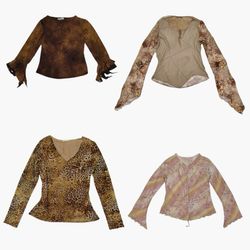Y2K 50 Shades of Grunge Mesh Tops