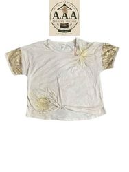 Half sleeve mash top