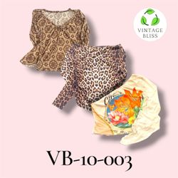 Y2K Printed Poly Blouse Long Sleeve Wholesale Bund..