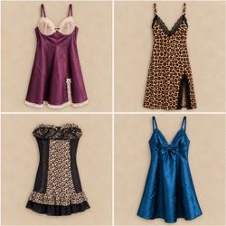 Y2k Baby Doll And Slip Dress Bundle
