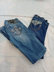 CR12040 Vintage Miss Me Flare Jeans