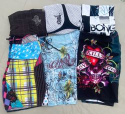 Billabong,Oneill,Ripcurl,Quiksilver and Ed Hardy