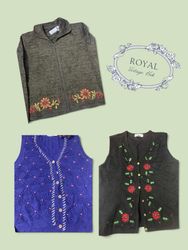 Vintage Floral & Patterned Sweaters