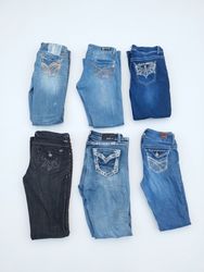 Wholesale Y2K Vintage Embellished Bootcut Jeans Lo..