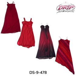 Robe Poly Rouge Y2K Pour Votre Look Iconique (DS-9..