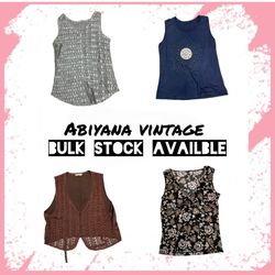 Y2K Tank Tops & Vest Bundle - Vintage Crochet, Seq..