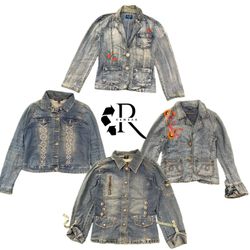 Y2K Natuar Vibe Girl Denim Jacket RE-2234