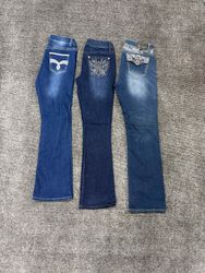 Y2K Bootcut/Emblished Jeans #061026