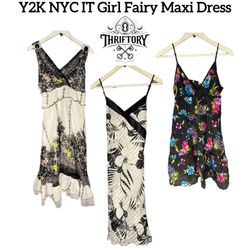 Y2K NYC IT Girl Fairy Maxi Dress TY-162