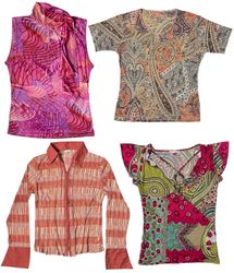 Vintage 2000s Whimsical Boho Tops: TT-341