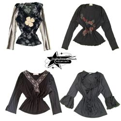 Y2k Nature Vibe Girl Full Sleeve Top B2F-097
