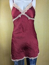 Lot of 10 Women's Satin Lace Trim Babydoll Chemise..
