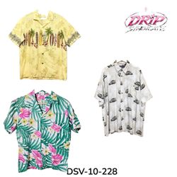 DSV-10-227 Camisas Cherokee Hawaiian de Manga Curt..