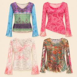 Y2k Whimsical Tops