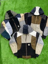 Upcycled Carhartt coudery hoodie jacket