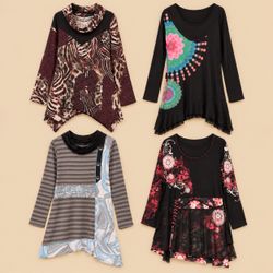 Y2K Eclectic Boho Tunic Collection