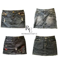 Y2K NYC IT GIRL DENIM MIDI SKIRT RE-3785