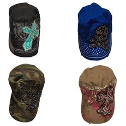 Y2k embellished cap