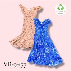 Y2K Printed Poly Dress Wholesale Bundle Assorted S..