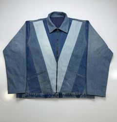Upcycled Levis v-Style  Denim Jacket