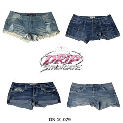 Casual Y2K Denim Mini Shorts Everyday (DS-10-079)