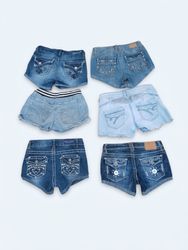 Ensemble de shorts en jean vintage Y2K McBling | P..