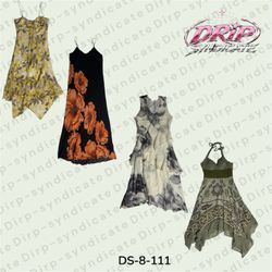 Abito Maxi in Poliestere Y2K (DS-8-111)