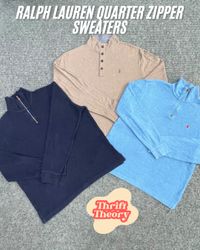 🔴 Ralph Lauren Quarter Zipper Sweaters - (19/10)