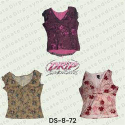 Y2K Butterfly Crop Top – T-shirt ajusté esthétique..