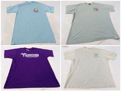 Lot de T-shirts vintage à couture simple CR13932