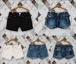 Miss me true religion rock revival short