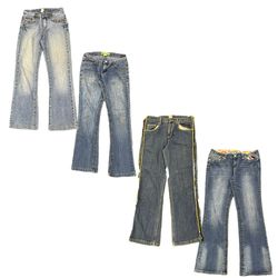 Y2k Denim Bootcut Jeans Lot RE-3912
