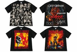 Vintage 90s 80s rock band cartoon t shirt