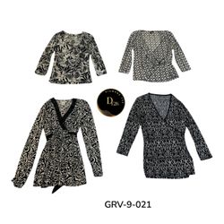 Y2K Vintage Poly Blouse – Women’s Retro Top (GRV-9..