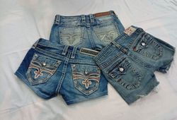 CR12095 UPCYCLED TRUE RELIGION & ROCK REVIVAL MINI..
