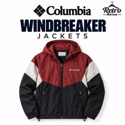 Columbia Windbreaker Jackets - S042