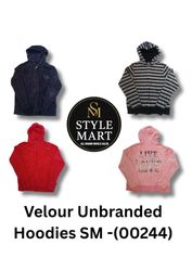 Velour Unbranded Hoodies SM - (00214)