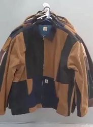 CR02331 Upcycled Carhartt Two-Tone Patchwork Workw..