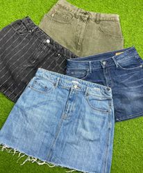 Mid Denim Skirt id 195