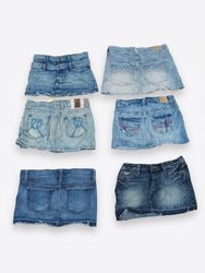 Denim mini jean skirts (B-15)