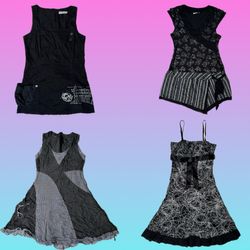 Y2k Black Gothic Dress (SU-002)