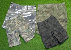 7072 - Street wear Camo Cargo Upcycled Short