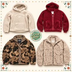 Retro Hollister Borg Fleece Hoodies & Jackets :10p..