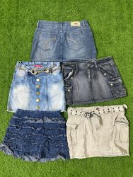 Yv1581 Denim Mini Skirts 14P