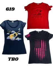 Leadis t shirt printed (brand) pokemon, rok & roll..
