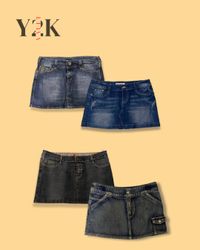 Y2K Denim Mini Skirt Bundle ( Yv-761)