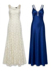 (FV-2606)     Vintage Lace, Sequin & Maxi Dress Mi..