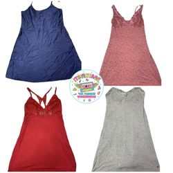 Vintage Y2K Slip & Babydoll Dress Bundle – 10pcs |..