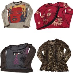 Y2k long sleeve euro top