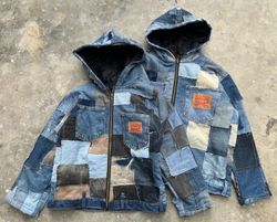 Upcycled Denim Levi’s Patchwork Baggy Jacket